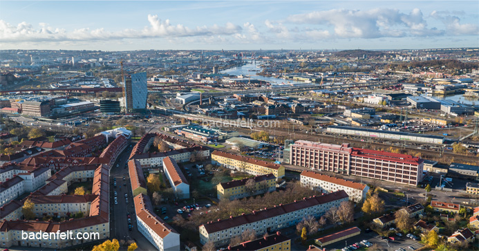 Flygfoto Göteborg Gamlestan